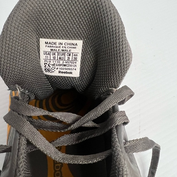 Reebok Train Tone sneakers men gray and yellow size 11 - Picture 7 of 8